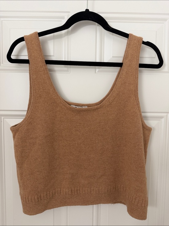 Madewell Tops - Madewell Camel Knit Tank Top